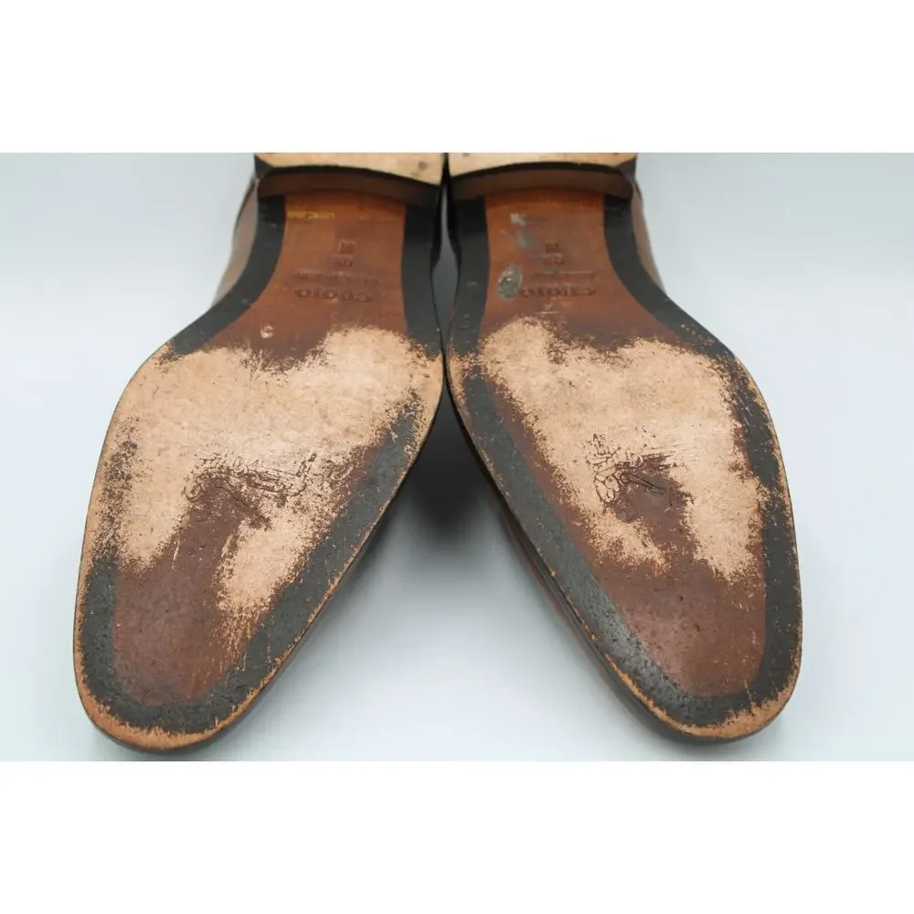 Size 9.5 - Matteo Massimo 8279 Genuine Leather Monk Strap Dress Shoes Italy